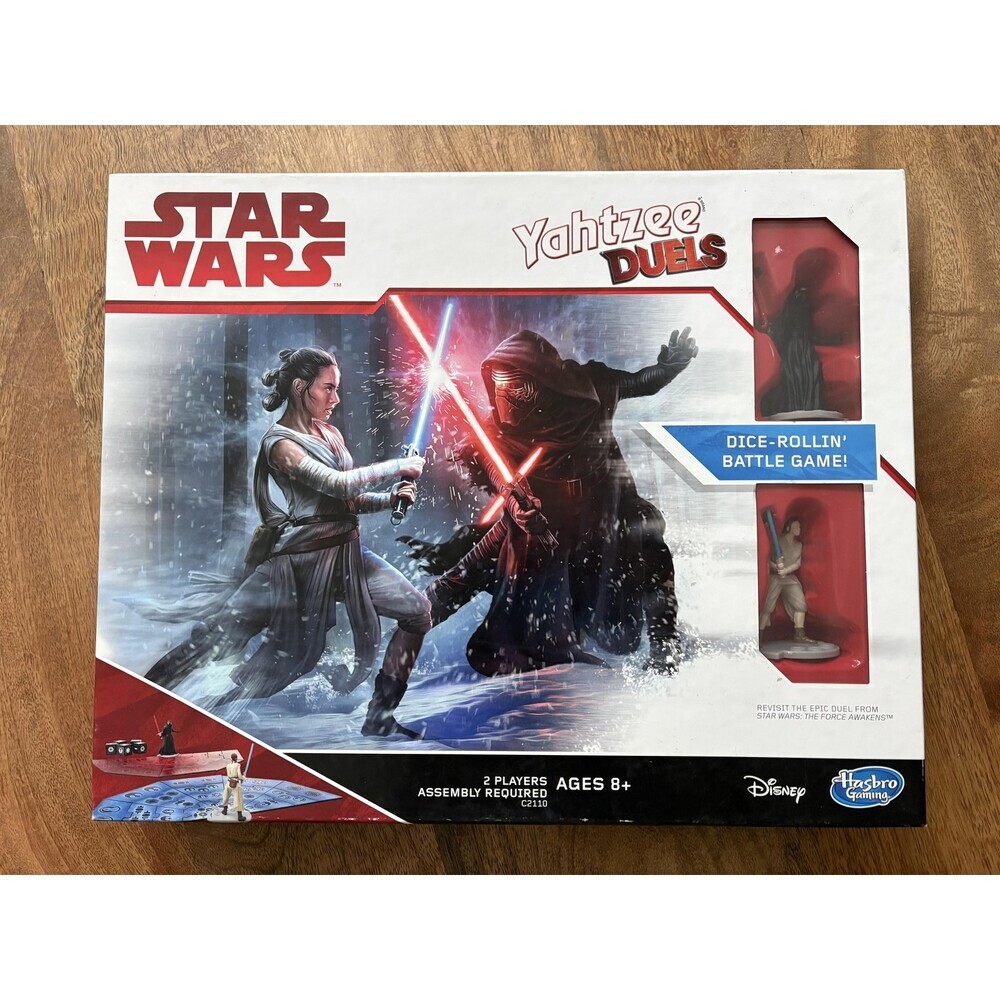 New open box Hasbro Star Wars Yahtzee Duels Dice Game Rey Kylo Ren